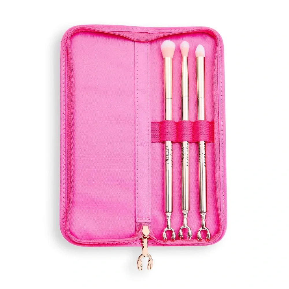 New Friends x Revolution Eyeshadow Brush Set and Carrying Case | Factory Sealed